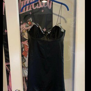 For Love and Lemons Elektra Black Lingerie Dress